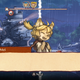 A screenshot from the game Fuga: Melodies of Steel showing a scared kitten character named Mei.